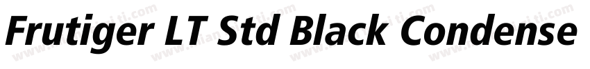 Frutiger LT Std Black Condensed字体转换